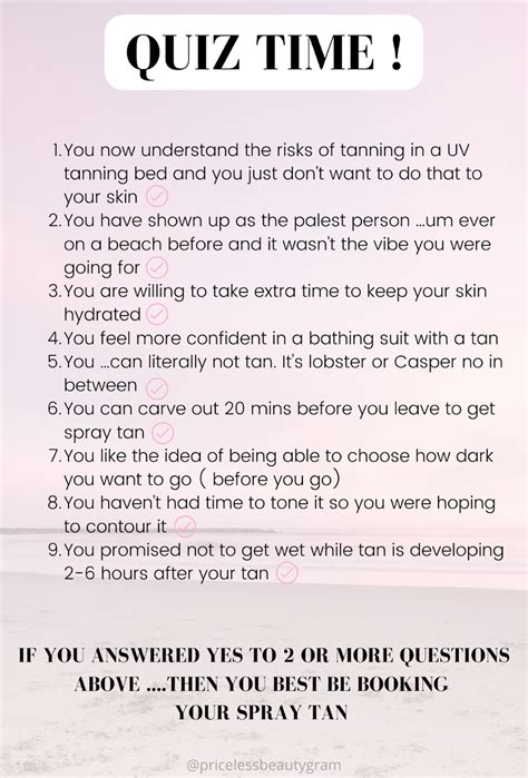 tanning quiz australia.